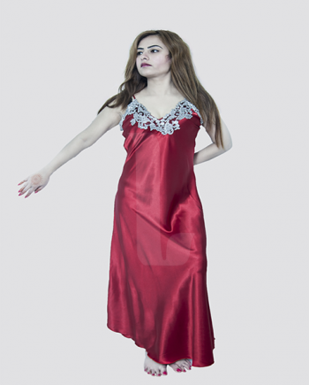 Ankle-Length Silk/Polyester Nighty