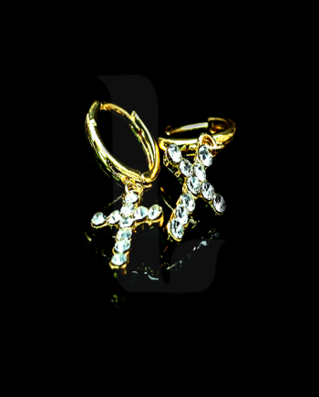 Christmas Golden Ear Rings