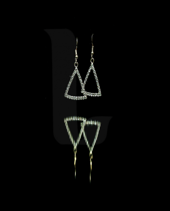 Golden Triangle Ear Rings