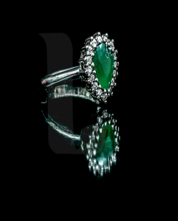 Green Zircons Ring