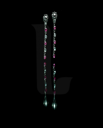 Pink Long Ear Rings