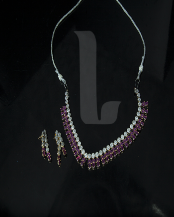 Ruby Inspired Necklace Set