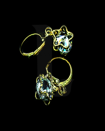 Starry Crystal Ear Rings